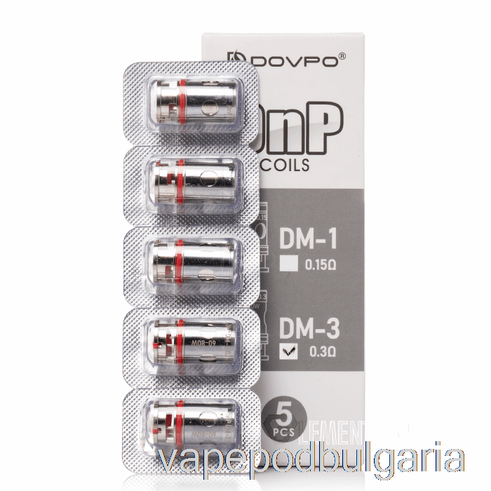 Vape 10000 Дръпки Dovpo Dnp Replacement Coils 0.3ohm Dnp Dm-3 Coils